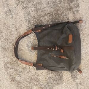Stylish Black and Brown Tote Bag